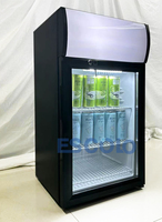 80 Litres Sous Comptoir Bar Réfrigérateur Commercial Vin Froid Réfrigérateur Ventilateur Refroidissement Verre Spectacle Refroidisseur Pour Boissons