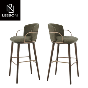 Chaises de Bar Italie Design Personnalisé Prix Usine Tabourets de Bar en Bois Tabourets de Bar Confortables Hauteur de Comptoir - Product Image 6