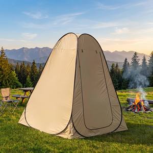 Tente de change instantanée kaki, imperméable avec revêtement argenté, pour douche extérieure, toilettes et vestiaire, idéale pour la <span class=keywords><strong>plage</strong></span> et le <span class=keywords><strong>camping</strong></span> - Product Image 5