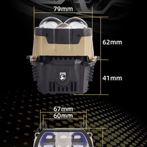 โปรเจคเตอร์เลนส์ Sanvi Bi-led สำหรับไฟหน้ารถยนต์ โปรเจคเตอร์ LED สี่เหลี่ยม พร้อมระบบออปติคอลหลักๆ ห้าระบบ - Product Image 5