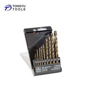 In Stock 10 Pcs M35 Cobalt <strong>Drill</strong> <strong>Bit</strong> Set, Heavy Duty <strong>HSS</strong> Co 5% Metric 1-10mm DIN338 <strong>Bit</strong> Kit for Stainless Steel Hardened Metal - Product Image 1