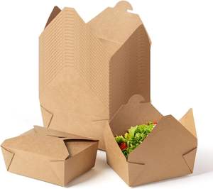 Factory High Quality Custom Size Designs <b>Printing</b> Hamburger <b>Packaging</b> Paper Burger Box Food Grade Kraft Paper Hamburger Cartons - Product Image 1