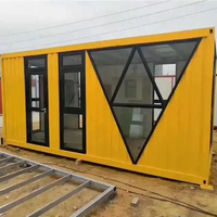 Maison préfabriquée entièrement soudée, résistante aux ouragans, personnalisée, 20 pieds, maison en conteneur maritime pré-construite, étanche, à vendre