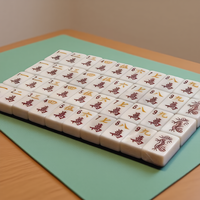 Meilleures ventes : Ensemble de Mahjong américain moderne de luxe en acrylique perlé, personnalisable, avec dos imprimé, 160 tuiles, pour 4 joueurs, pour la maison, le club et les fêtes