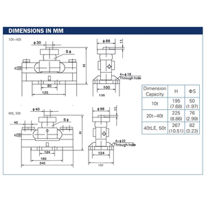 Sensor Eléctrico de Acero Aleado de <span class=keywords><strong>4</strong></span> Hilos IP67 OEM <span class=keywords><strong>Avic</strong></span>, Celda de Carga de 30 Toneladas para Básculas de Camiones - Product Image 6