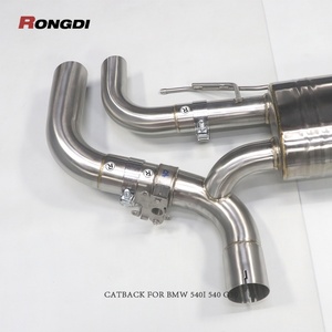 Silencieux d'échappement Valvetronic pour BMW 540i 540 G30 G38 530i 3.0T B58 en acier inoxydable avec télécommande - Product Image 3