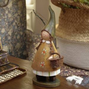 Nouvelle peinture à l'huile transfrontalière Style panier forêt fille résine décoration ornement saint valentin cadeau remise des diplômes saison cadeau - Product Image 4