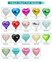 Ballon géant en Mylar en forme de cœur, 10 et 18 pouces, couleurs or, rose, violet, rouge, noir, pour décoration d'anniversaire et de mariage, motif 'Je t'aime', vente en gros