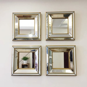 <span class=keywords><strong>Espejo</strong></span> de Pared Decorativo Grande con Marco Cuadrado de PU, Estilo <span class=keywords><strong>Vintage</strong></span>, Marca Evelyn, para el Hogar - Product Image 4