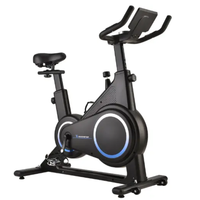 Body Building Nouveaux vélos de filature intelligents Volant réglable Gym Vélo d'exercice Intérieur Vélo électrique avec écran