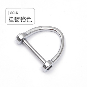 พวงกุญแจรถโลหะรูปเกือกม้า 6 จุด โลหะผสมสังกะสี ชุบโครเมียม ใช้ในบ้าน - Product Image 3