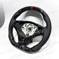 Volant sport en fibre de carbone forgée, perforé, à trois branches, ergonomique, pour amélioration intérieure – Offre Spéciale