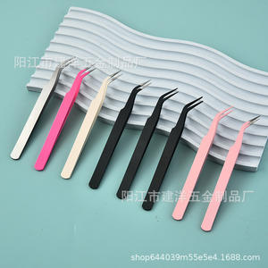 <span class=keywords><strong>Pince</strong></span> <span class=keywords><strong>à</strong></span> cils Volume incliné en acier inoxydable greffage recourbe-cils coude <span class=keywords><strong>pince</strong></span> outil fibre faux cils fabricant outil de beauté - Product Image 3