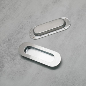 Recessed <strong>Door</strong> Finger Pull Handle Oval Flush Mount Stainless Steel Cabinet <strong>Door</strong> Pull Kitchen Dresser Drawer Wardrobe Hotel Use - Product Image 3