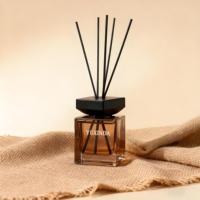 Nouveau 50ml 100ml 150ml 200ml 500ml Vide De Luxe Rechargeable Maison Parfum Aromathérapie Parfum Carré Mat Verre Diffuseur Bouteille