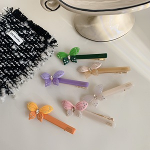 Barrette N-3463 en acétate pour femme, style européen et américain, avec strass luxueux, 7,5 cm - Product Image 2