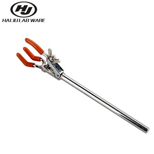 Penjepit Logam HAIJU LAB Tipe Single Three Fingers/Prong Extension Flask Clip, Penjepit Kecil untuk Penyesuaian, Penjepit Stand Lab Kimia - Product Image 1