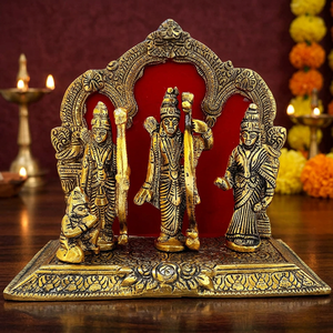 Nuevo Diseño de Alta Calidad: Ídolo de Ram Darbar de Latón para Diwali, Escultura Metálica Duradera para Dily Pooja desde India - Product Image 6