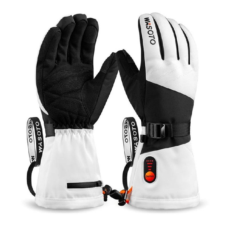 Factory Hot Sales Motorcycle Heated Gloves Gear Control 40~60 Degrees  Temperature Winter Ski Gloves Made of Polyester