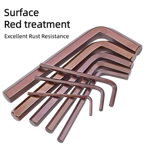 Meilleur jeu de clés Allen hexagonales multi-usages S2 CRV de 12 mm, métriques et impériales, avec traitement oxyde noir et rouge, pour ancrage de couverture de piscine - Product Image 3