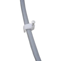 YS 4 mm Diseño especial Ampliamente utilizado Abrazadera de cable de plástico Clip de clavo Clips de cable circulares Clips de cable de plástico
