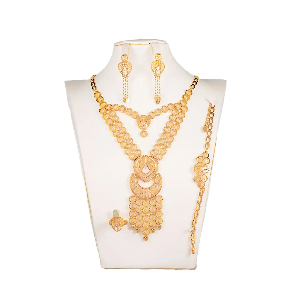 Hot Selling Costume Jewelry Sets Jewelry Set Dubai Wedding Gold Plated 18k Jewelry Sets