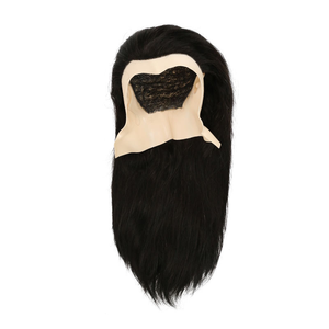 Têtes de mannequin 100 % cheveux humains pour la formation des coiffeurs, modèles de perruques lisses pour la pratique des coiffures, pour la coupe et le tressage des cheveux - Product Image 4