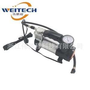 เครื่องสูบลมยางรถยนต์พกพา Weitech 150Psi แบบกระบอกเดี่ยว พร้อมไฟ LED ปั๊มลมฉุกเฉิน - Product Image 3
