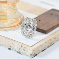 Bague chaîne minimaliste haut de gamme plaquée or 18 carats, hypoallergénique, avec cercles entrelacés, accessoire de mode, Anillos De Oro