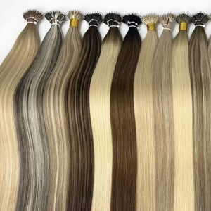 Extensioni per capelli Remy con micro anelli, punta nano, capelli umani vergini vietnamiti lisci biondi di alta qualità con anelli a maglia - Product Image 4