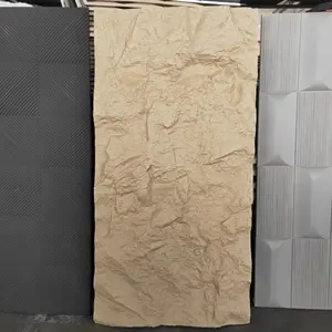 Cheap Wholesale Price Travertine Flexible Panel PU Stone Outdoor Wall Cover Slab Wall Cladding Mushroom Panels