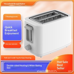 Tostadora Eléctrica Automática <span class=keywords><strong>de</strong></span> 2 Rebanadas, <span class=keywords><strong>de</strong></span> Plástico, con 7 Ajustes, Función <span class=keywords><strong>de</strong></span> Temporizador, Función Mantener Caliente, Uso Doméstico, Idioma <span class=keywords><strong>de</strong></span> Funcionamiento en Inglés, BT025 - Product Image 2