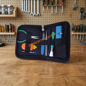 Kit de remplacement de piles de montre SUNTOOLS/STIPL 8 pièces avec pinces, tournevis, extracteur de barrettes à ressort et fer à souder pour outils de bricolage - Product Image 5
