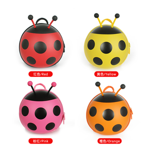 SUPERCUTE 3D coccinella a forma di Mini zaino scuola guscio duro con Anti-perso cinturino EVA PU imbracatura di sicurezza per ragazzi e ragazze - Product Image 5