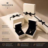 Coffret Cadeau de Luxe Personnalisé pour Bijoux – Boîte d'Emballage Premium en Papier avec Ruban pour Bagues, Colliers, Boucles d'Oreilles – Vente en Gros