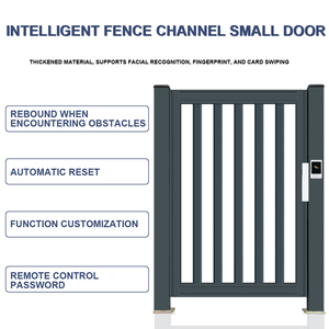 Tự động an ninh cổng kênh với đầu đọc thẻ RFID cho gated cộng đồng chuyển động chậm chống nghiền thiết kế - Product Image 4