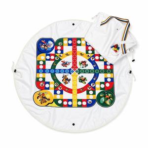 Tapete de Picnic 2 en 1 para Juego de <span class=keywords><strong>Ludo</strong></span>, Tapete de Juego de Ajedrez Volador Portátil con Cordón de Almacenamiento, Manta de Viaje para Exteriores - Product Image 2