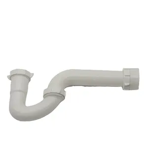 Tubería de conexión de plástico PVC para lavabo, G1-1/2 para fregadero y lavabo, escurridor, extensión de residuos