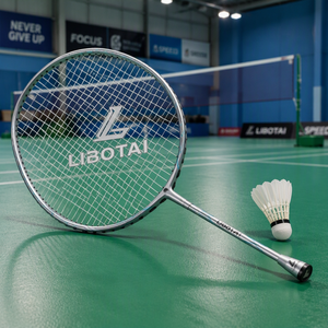 Raquette de badminton LIBOTAI T-REX Z FORCE II en graphite, édition club argent bleu - Product Image 4