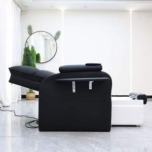 Fauteuils de pédicure de luxe électriques et inclinables pour salon de manucure, avec spa pour les pieds sans tuyauterie et drainage automatique, en promotion - Product Image 4