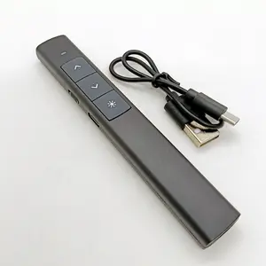 Apresentador Wireless Laser Powerpoint PPT com Porta de Carregamento Tipo C USB Apresentador Laser Powerpoint Clicker