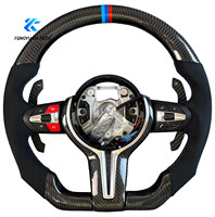 Volant personnalisé pour BMW E92 F30 F10 E60 F31 F82 E61 E90 E39 E91 E70 F22 E53 F80 F48 F01 F32 F36 F07 F93 E87 en fibre de carbone
