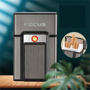 Caja de cigarrillos de alta calidad, portátil, venta al por mayor, bobina de calentamiento, encendedor Digital de carga Usb <span class=keywords><strong>con</strong></span> caja de cigarrillos - Product Image 6