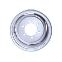 Velg Traktor Pertanian 8.50F-16 Tahan Lama, Perlakuan Permukaan Anti Karat untuk Peralatan Pertanian, Offset 0mm, Ban
