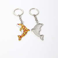 Llavero de Metal Personalizado al por Mayor, Encantadores Llaveros de Aleación de Zinc con Diseño de Criaturas Marinas, Colgante de Recuerdo, Accesorio para Bolsos, Anillo para Llaves