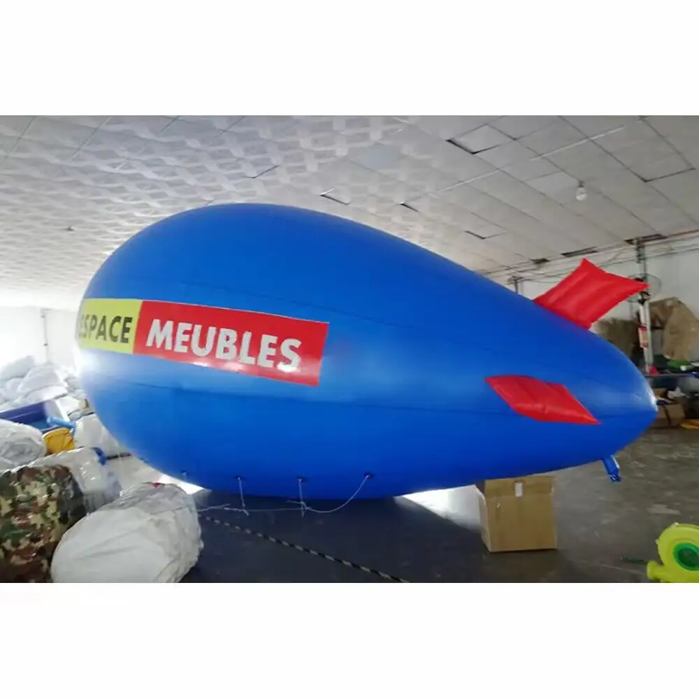 Özelleştirilmiş şişme açık reklam blimp PVC modeli ticari helyum balon Blimp