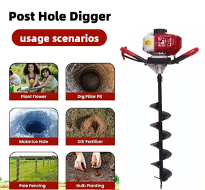 Machine de forage profond portable <span class=keywords><strong>à</strong></span> moteur thermique haute vitesse pour l'agriculture, <span class=keywords><strong>tarière</strong></span> manuelle <span class=keywords><strong>à</strong></span> essence pour le forage de puits d'eau souterraine - Product Image 2