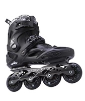 Patins à roulettes en ligne pour adultes EACH Wholesale, modèle Roselle, avec cadre en alliage d'aluminium, semelle en cuir, pour patinage professionnel en extérieur, EVA