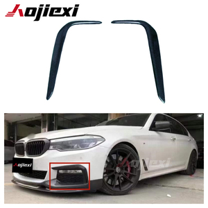 Embellecedor de ventilación de luz antiniebla de parachoques delantero de fibra de carbono Real para BMW 5 Series G30 540i <span class=keywords><strong>M550i</strong></span> Pre Lci 2017-2020 Kit de cuerpo de cuchillo de aire delantero - Product Image 1