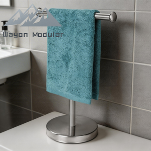 Porte-serviettes en acier inoxydable Wayon pour salle de bain avec options sur pied et murales - Product Image 1